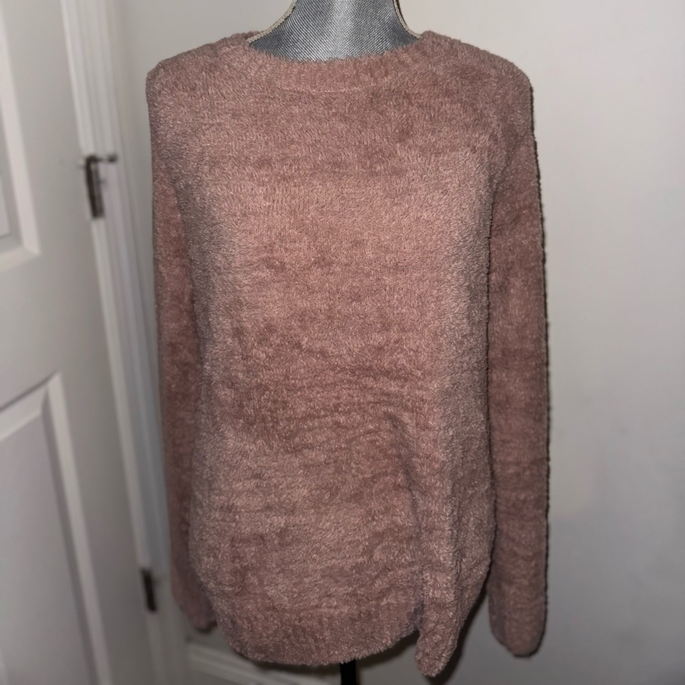 La Hearts Soft Pink Over Sized Sweater